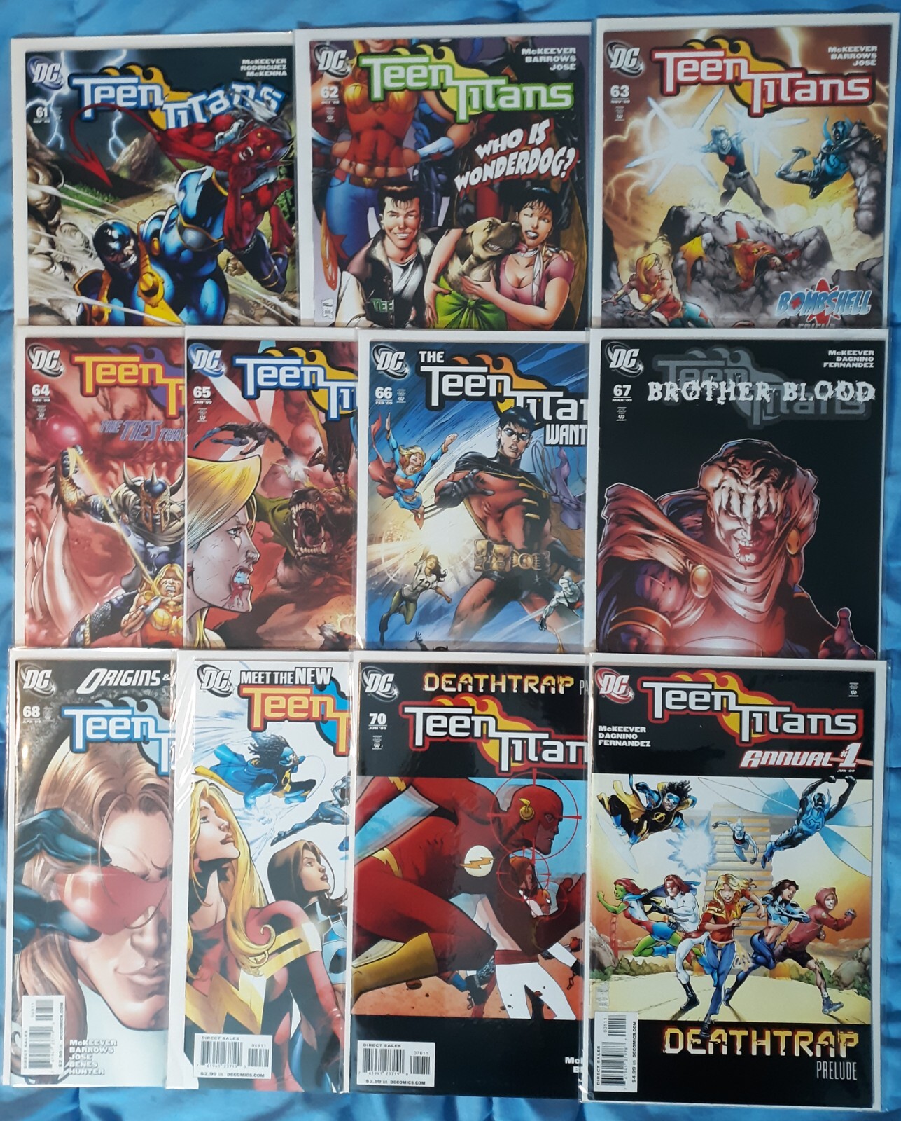 Teen Titans 2003 3rd Series #61,62,63,64,65,66,67,68,69,70 Annual #1 Lot Run Set