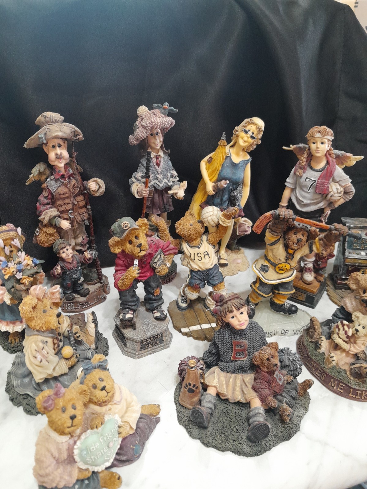 Boyds Bears & Friends Collection Lot Of 13 Folkstone Bearstone & Dollstone Nice