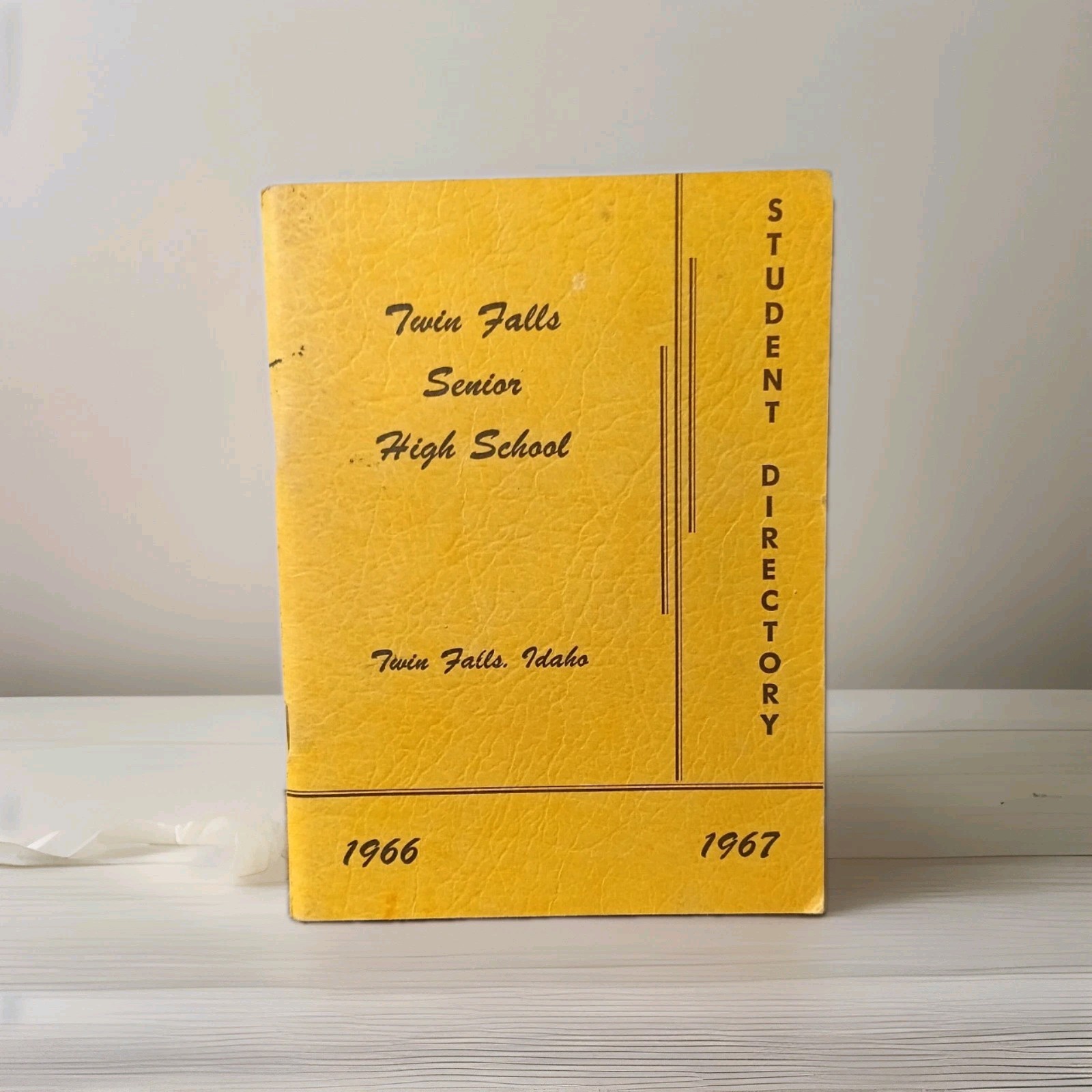 Vintage 1966 1967 Twin Falls High School Idaho Student Directory Ephemera