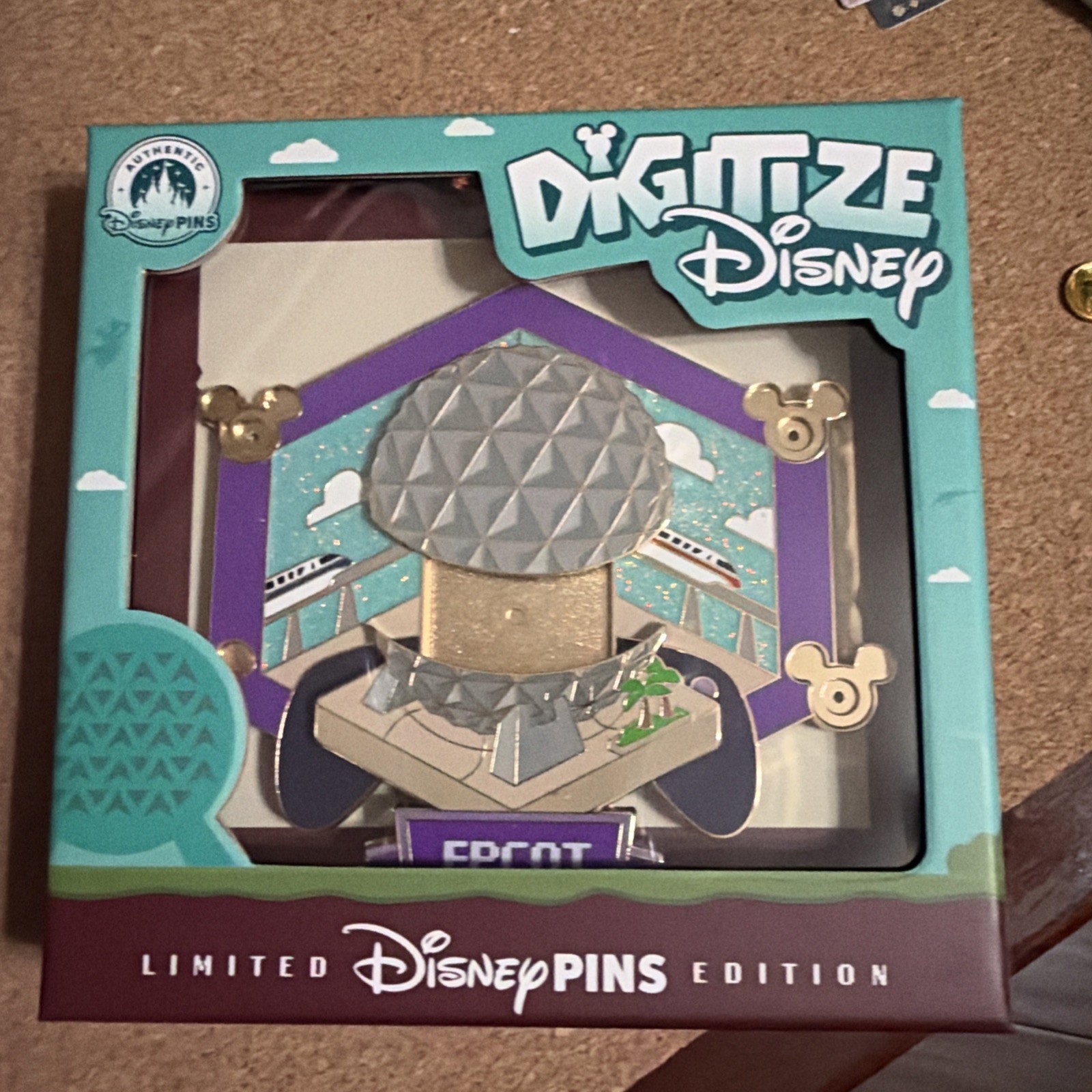 Walt Disney Digitize Disney 2026 Pin Large Epcot Limited Edition 3000