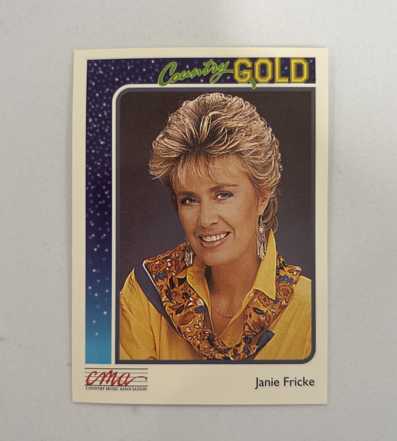 1992 Sterling CMA Country Gold Janie Fricke #65 Trading Card VTG