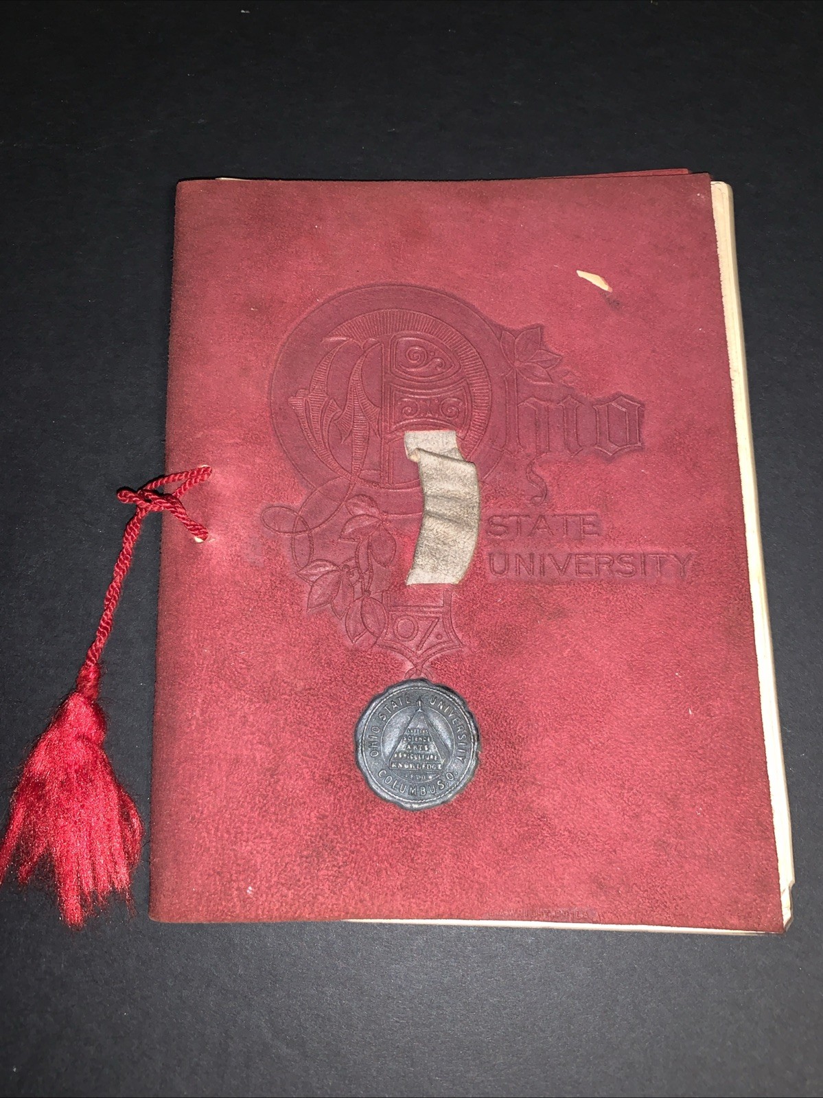 Ohio State University Graduation Ceremonies Program Booklet 1906 1907 Antique