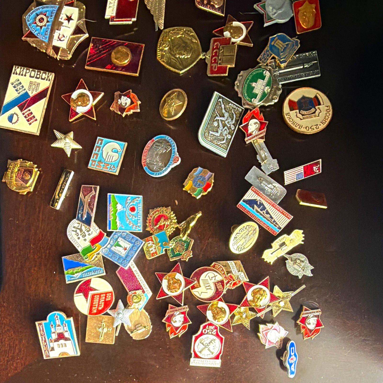 Soviet/USSR Enamel Pins & Badges Lot CCCP Lenin Stars Mixed Designs