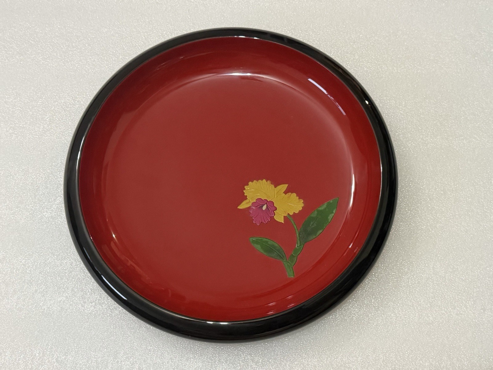 Vintage Benbo Ryukyu Urushi Ware Red Lacquer Candy Bowl Okinawa Japan Yuuna 10.5
