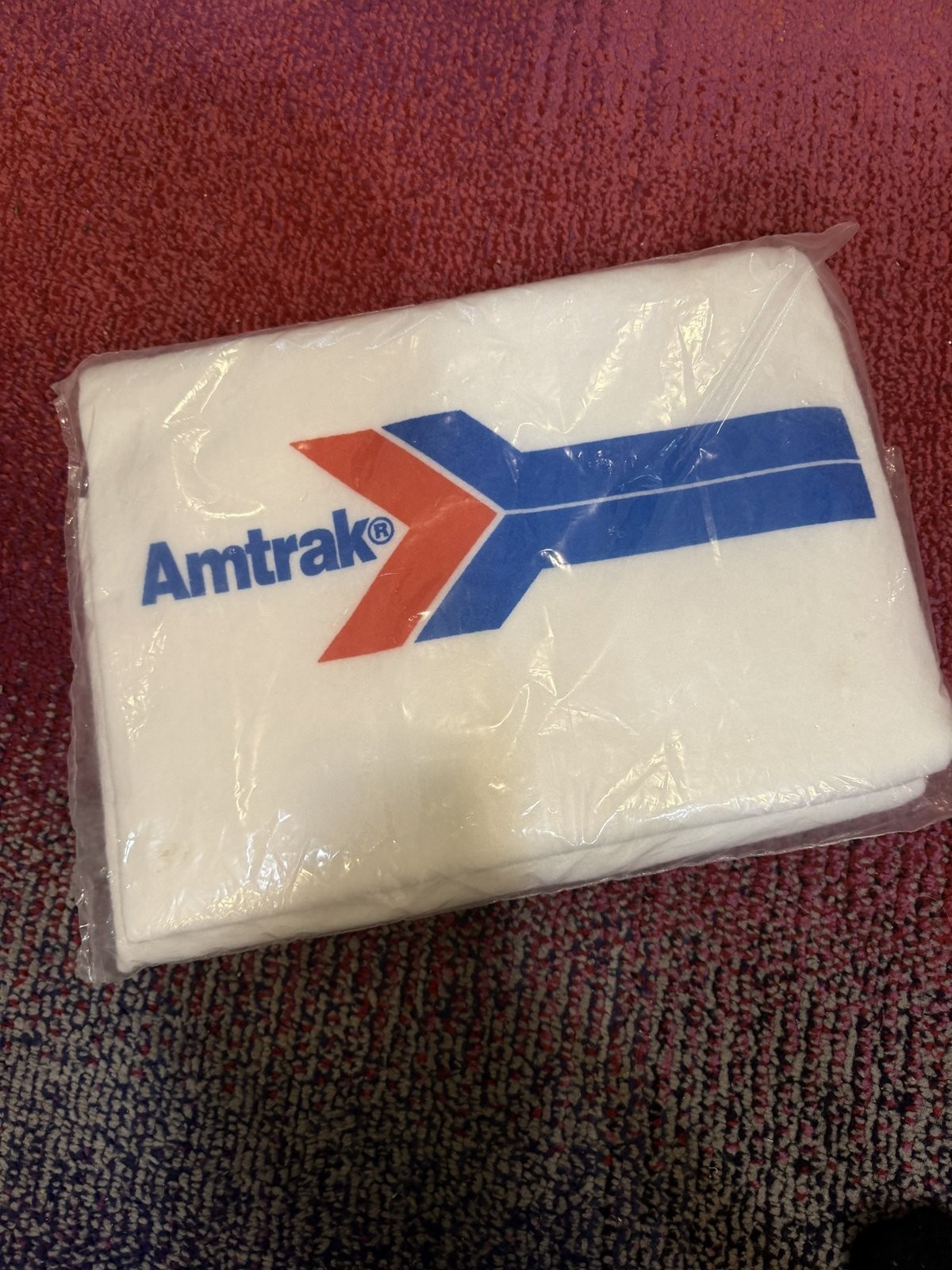 Vintage Amtrak Souvenir Blanket Sealed in Original Package Railroadiana Train