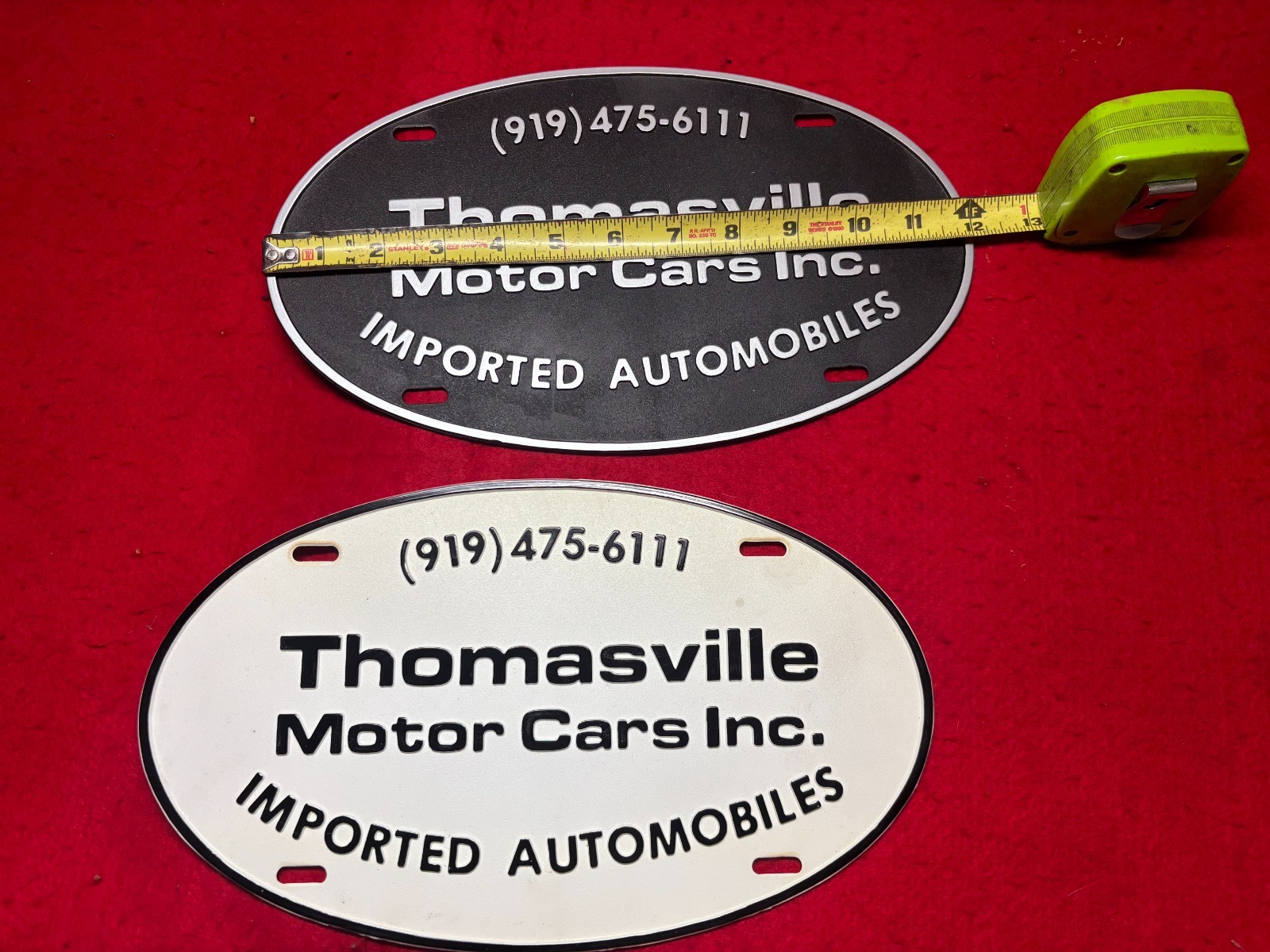 Thomasville Motor Cars Inc - NC - Vintage Dealership Sign