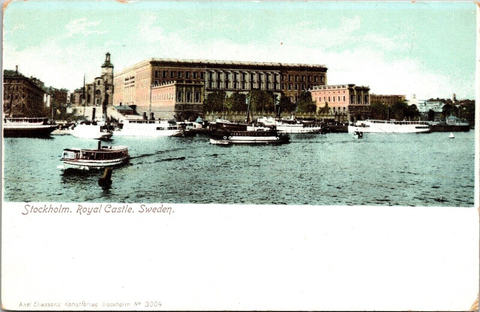 Stockhold Royal Castle Sweden Antique Undivided Back Unposted Postcard
