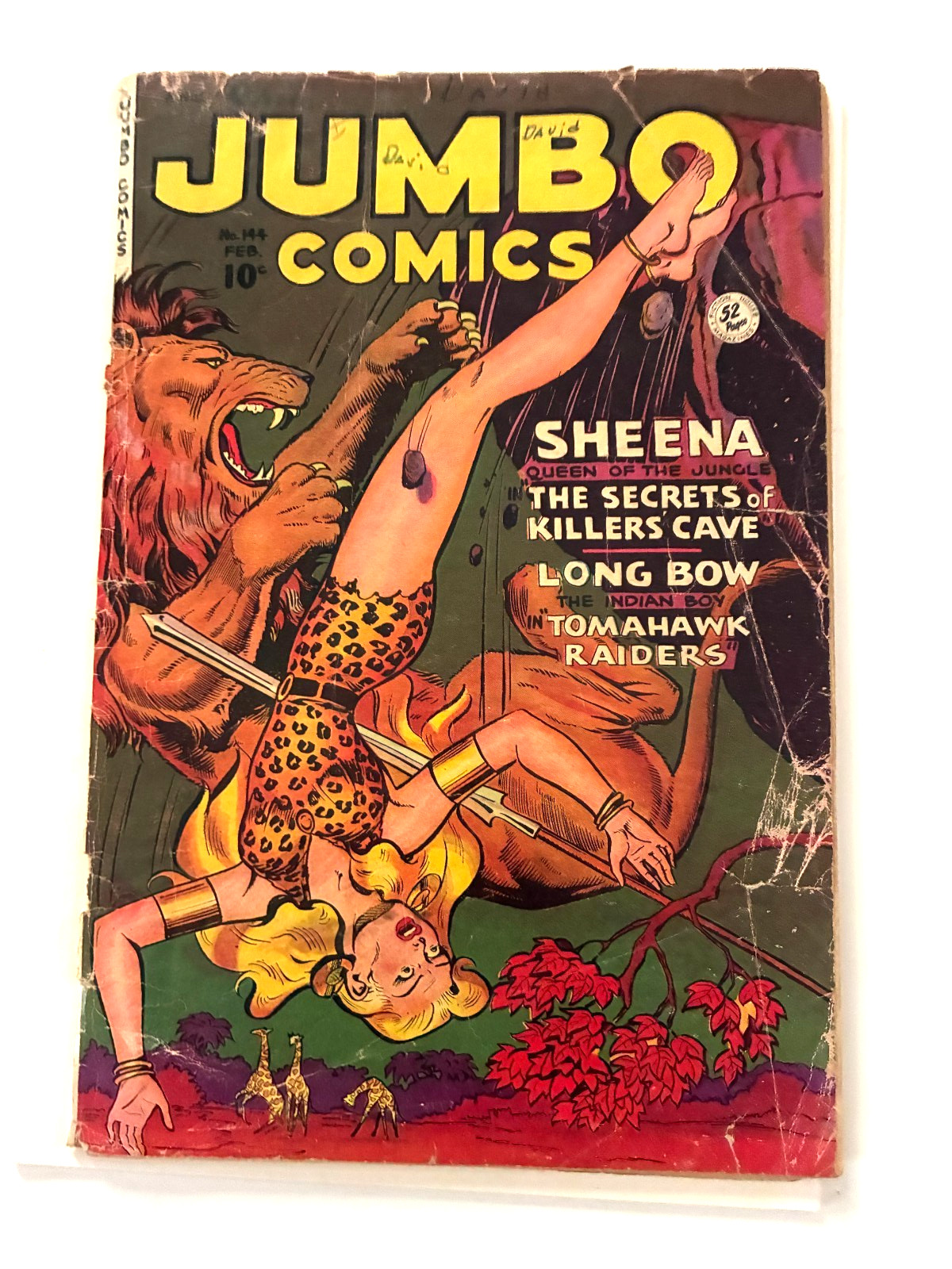 Golden Age - RARE Fiction House Jumbo Comics #144 - 1951
