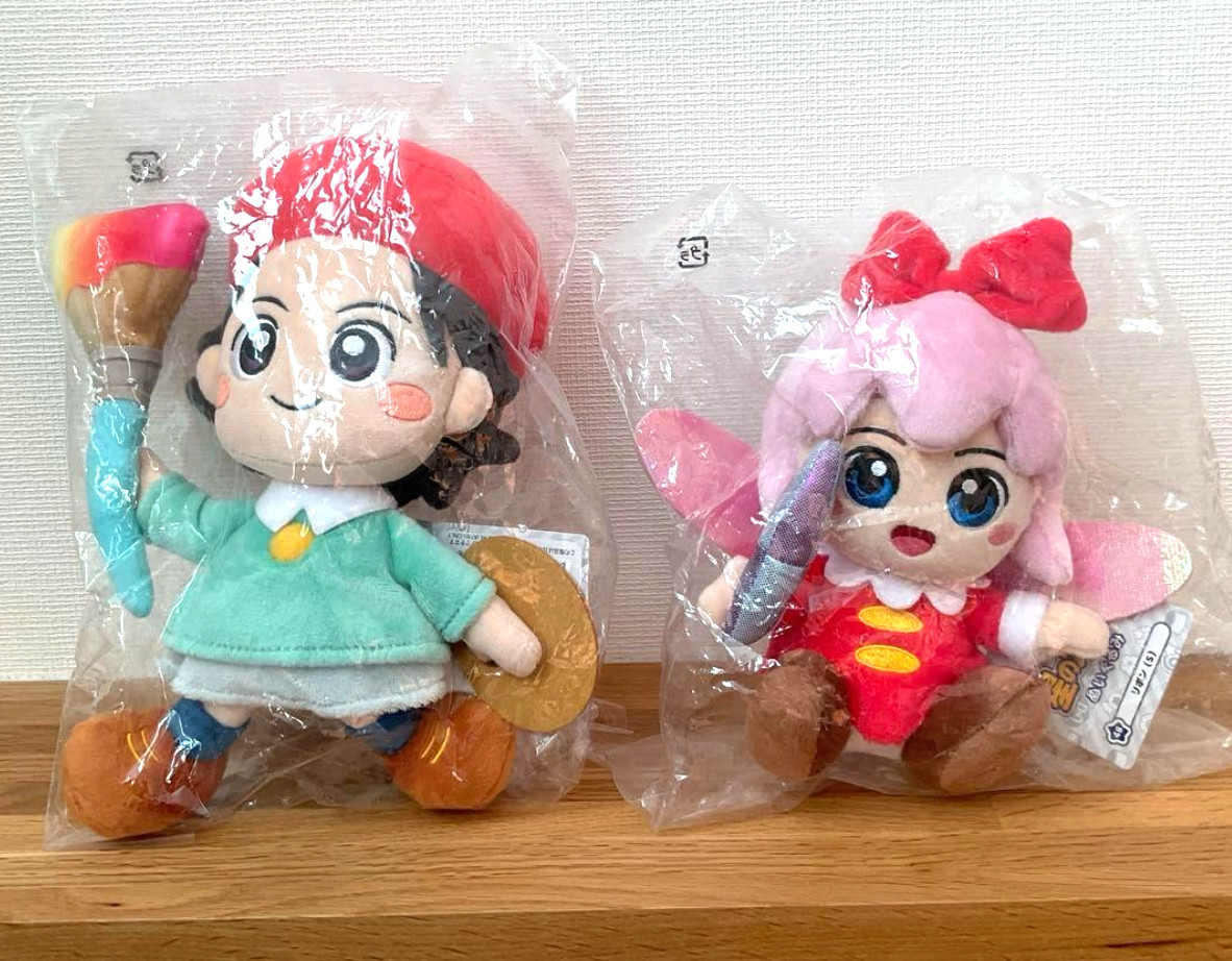 Kirby Super Star Plush Doll ALL STAR COLLECTION Ribbon & Adeleine Set S Size New