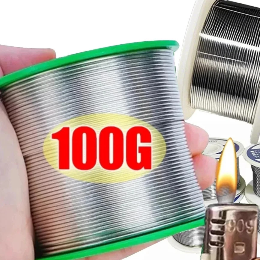 1pc Rosin Core Solder Wire 0.8mm/1.0mm 20g–50g-100g No-Clean Flux 2.0% - NEW