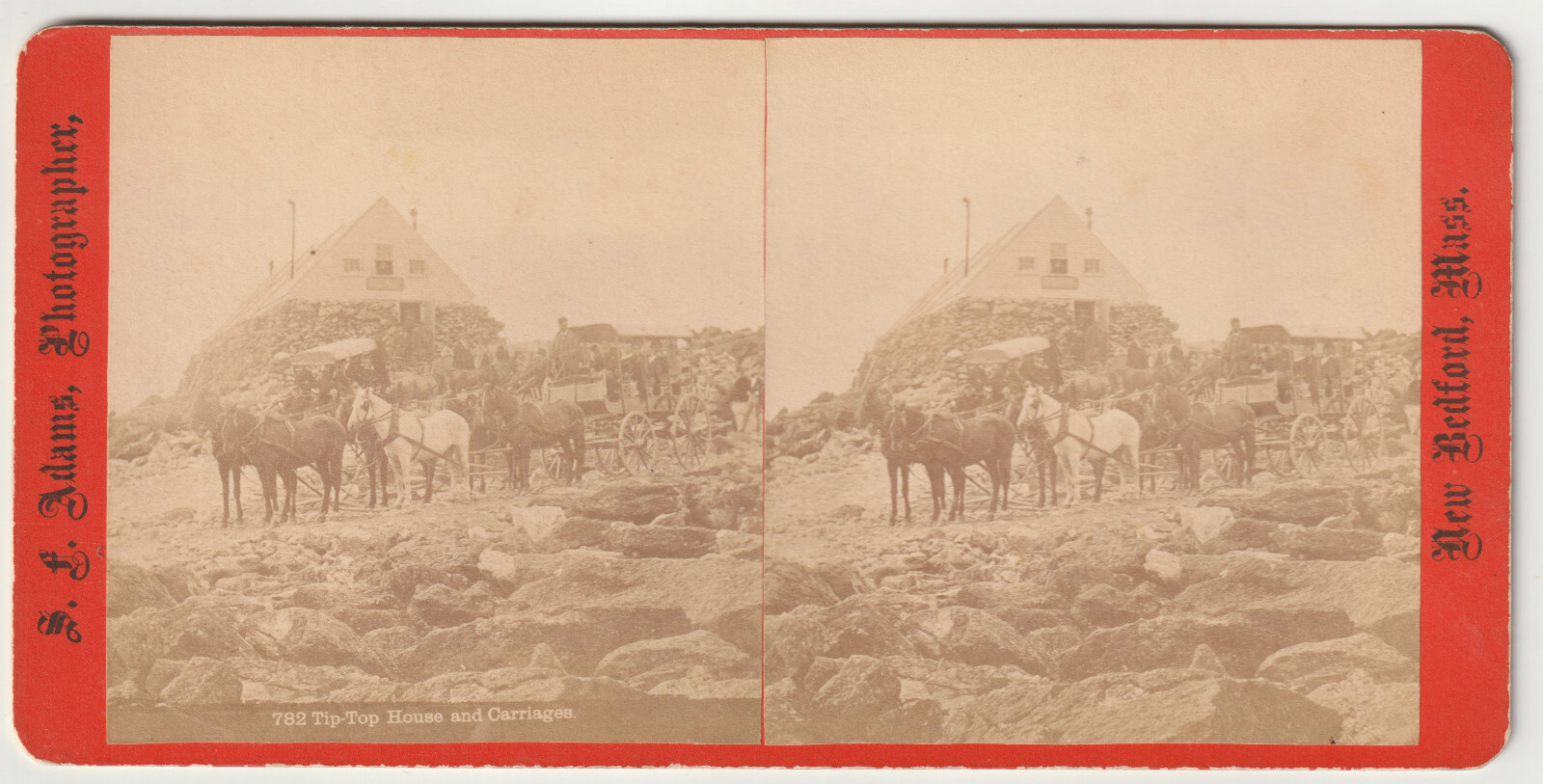 TIP TOP HOUSE - CARRIAGES/PEOPLE - MT WASHINGTON  WHITE MOUNTAINS  NEW HAMPSHIRE