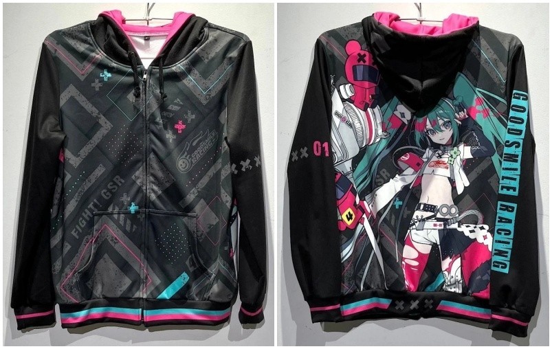 Preorder Vocaloid Hatsune Miku Racing 2025 Full Graphic Hoodie XL Unisex Cosplay