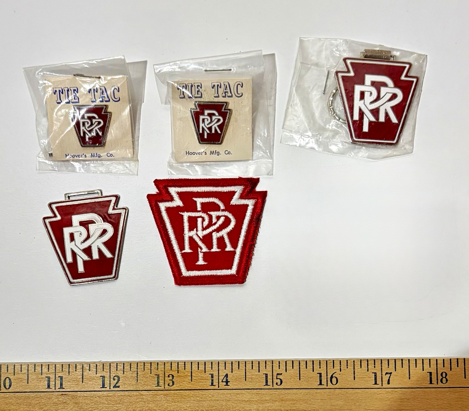 Vintage Pennsylvania Railroad (PRR) Keystone Collectible Lot - 5 Pieces