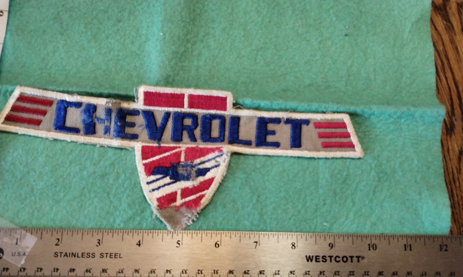 Vintage Large Chevrolet Distressed  Back patch USA Only