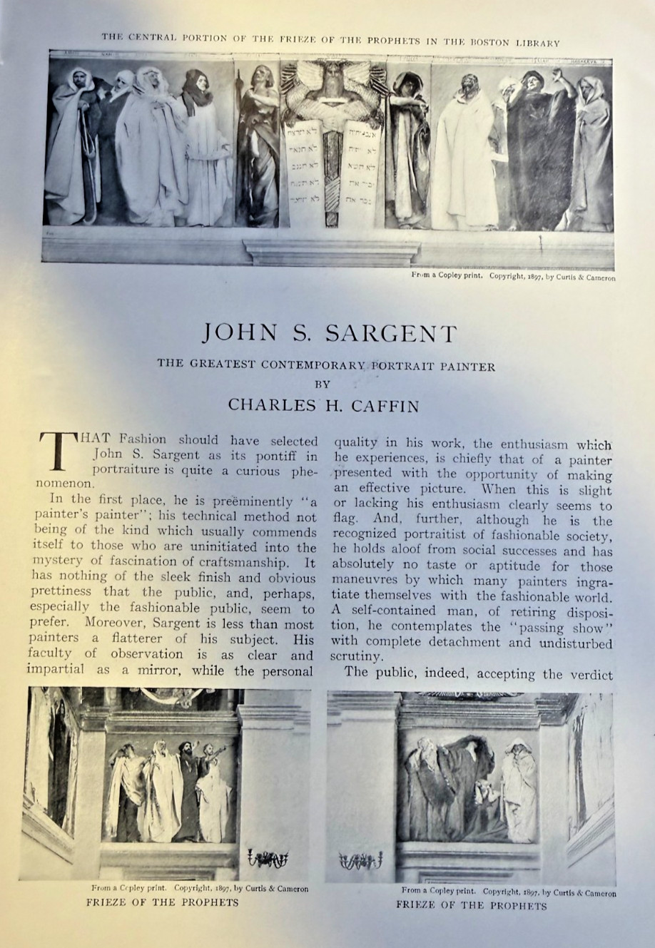 1903 Artist John S. Sargent llustrated