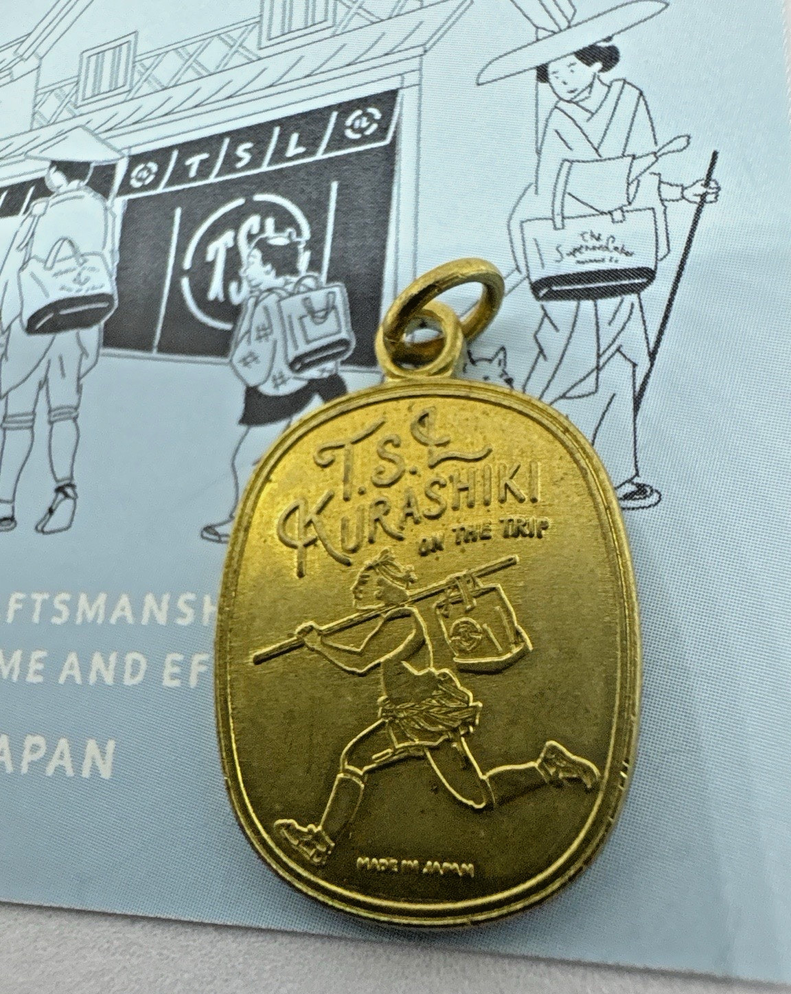 The Superior Labor TSL Kurashiki Brass Charm Tag Traveler's Notebook  Japan