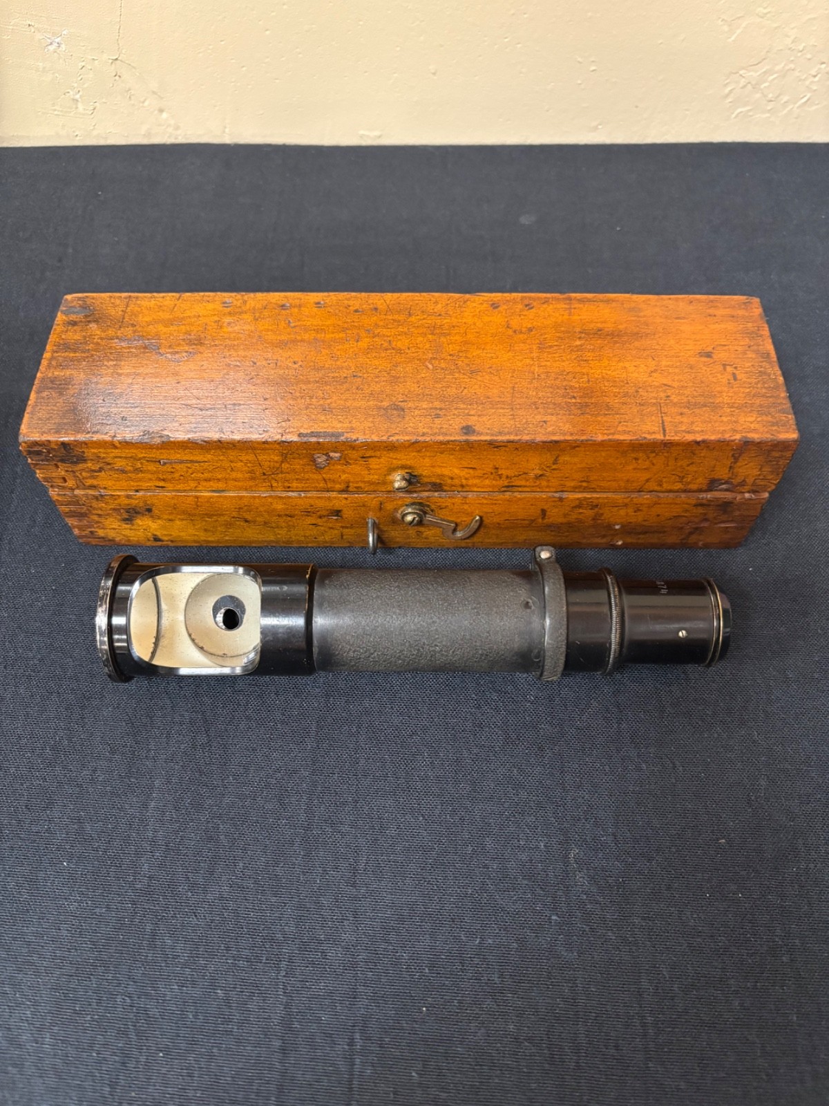 Vintage Bausch and Lomb Microscope Vertical Illuminator Optical Barrel with Case