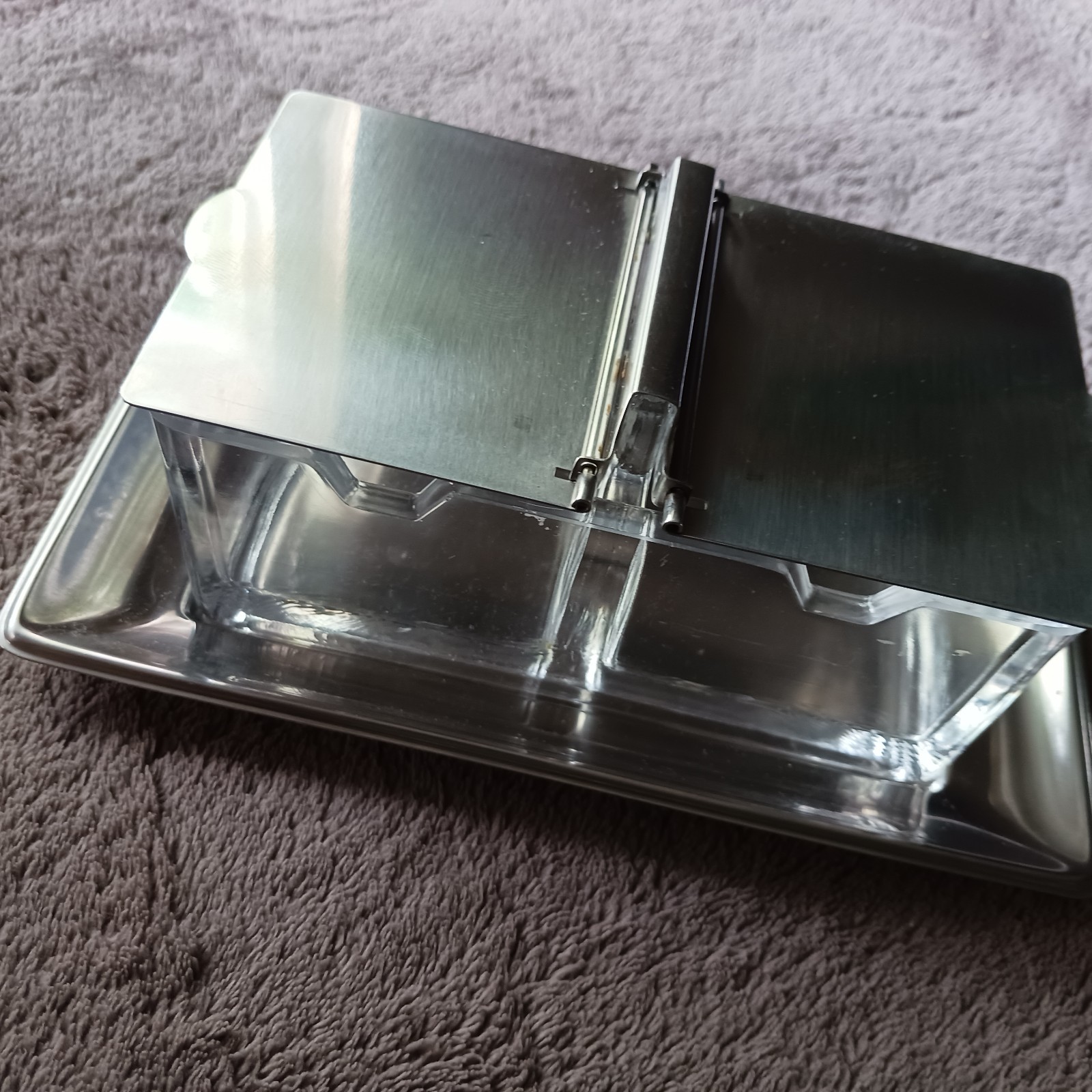 Vintage WMF Cromargan Germany Condiment Holder & Tray Wilhelm Wagenfeld Design