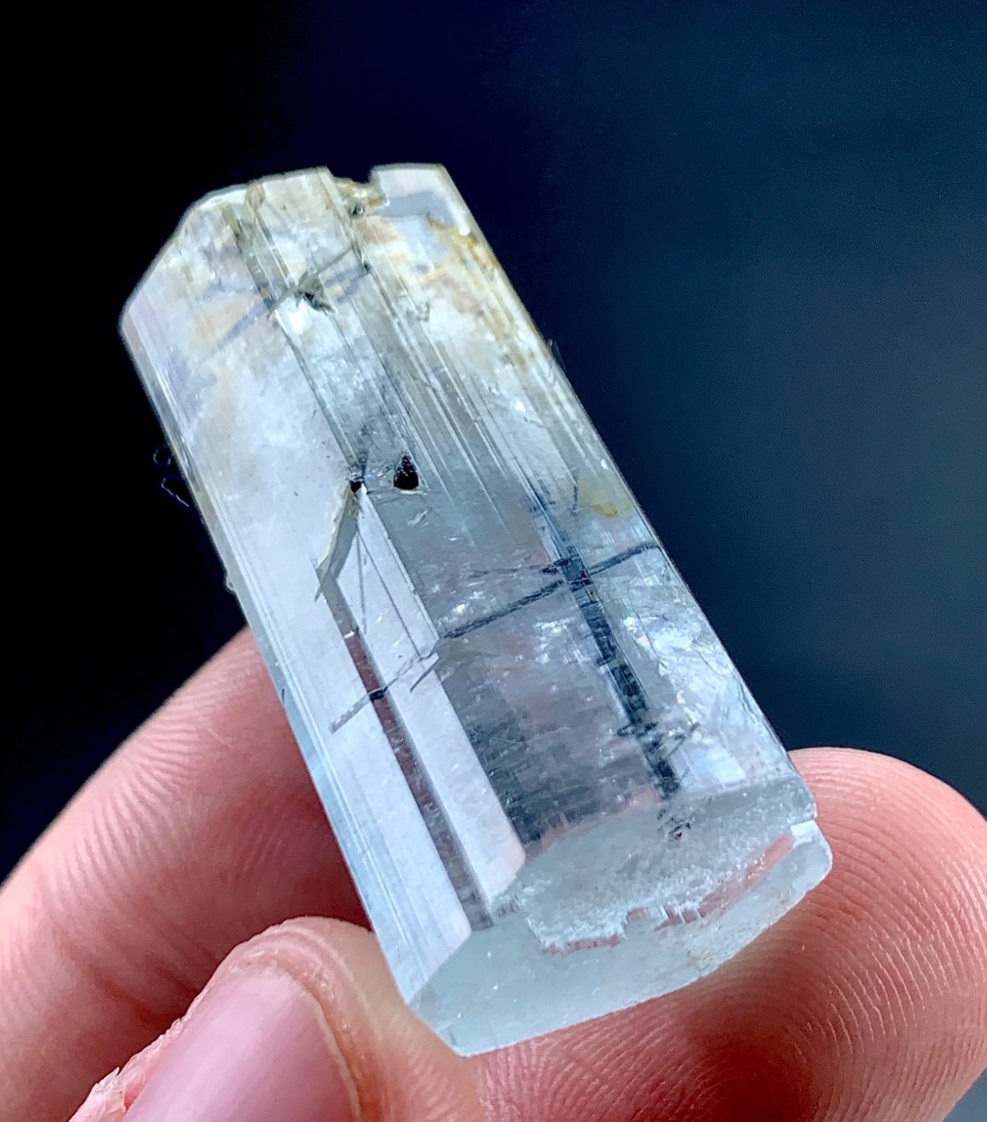 89 Carat Aquamarine Crystal Specimen From Skardu Pakistan