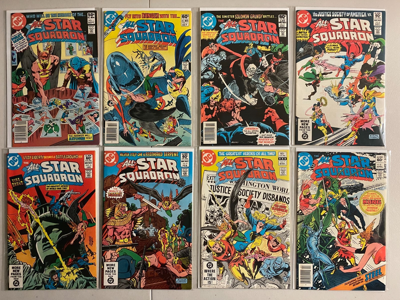 All-Star Squadron comics run #1-33 + 2 annual 35 diff avg 6.0 (1981-84)