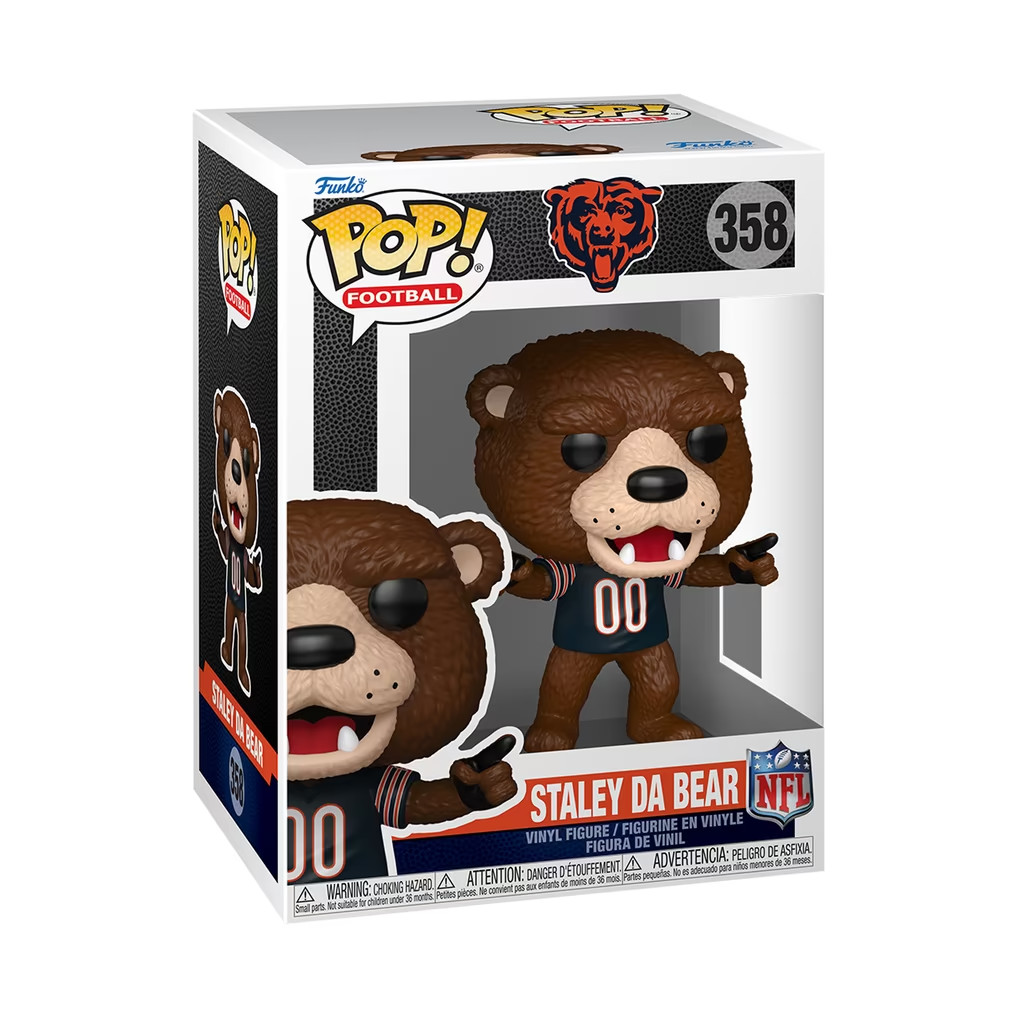 [ BIG SALE ] Chicago Bears Funko Staley NFL Mascot Pop Vinyl Figure - US STOCK