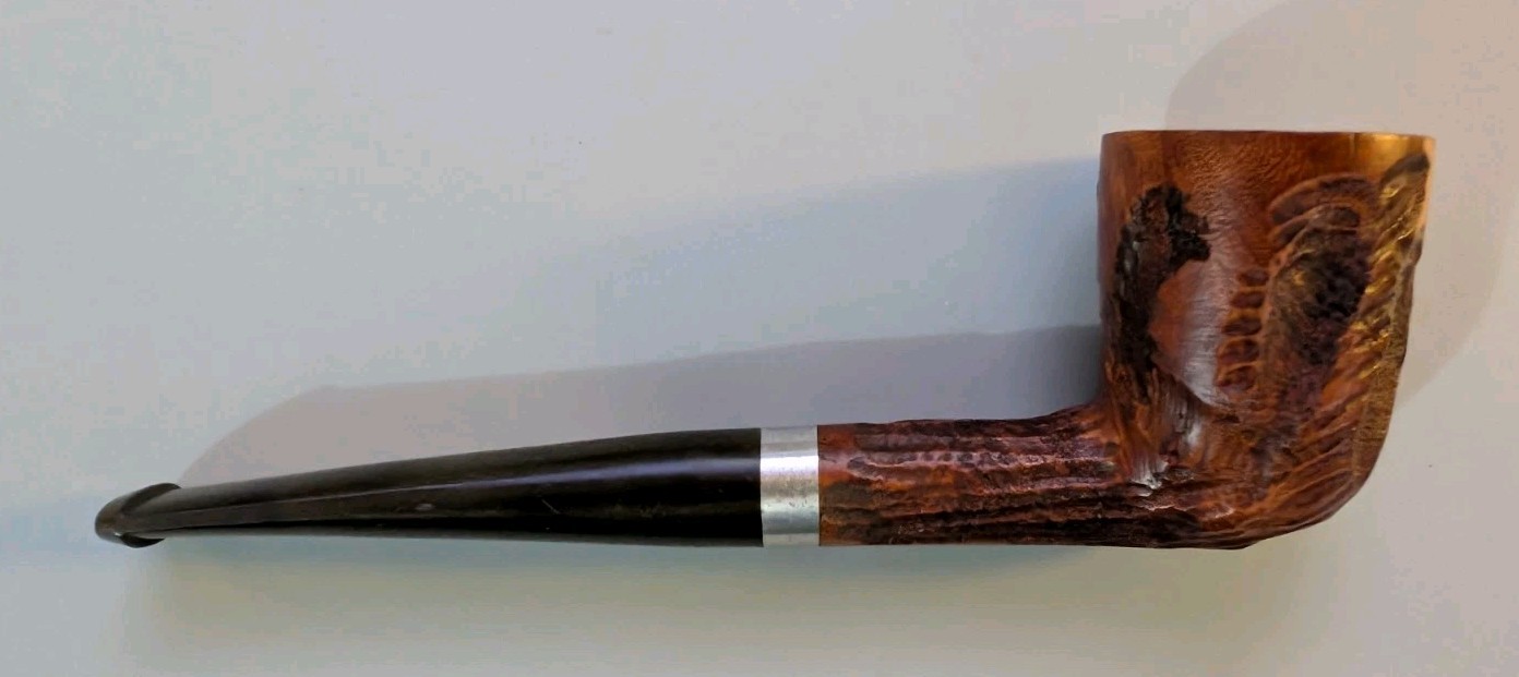 Vintage Signature Imported Briar Pipe Rusticated Expertly Restored
