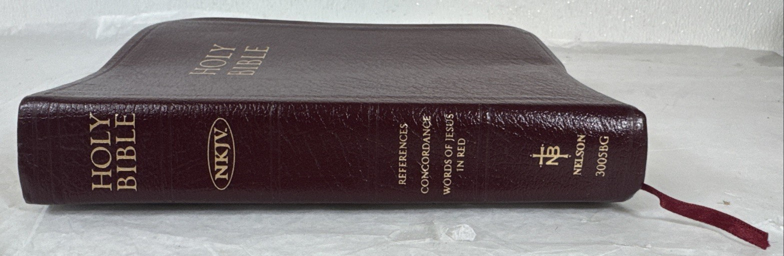 1982 Genuine Leather Holy Bible Reference Edition 3005BG Nelson KJV King James