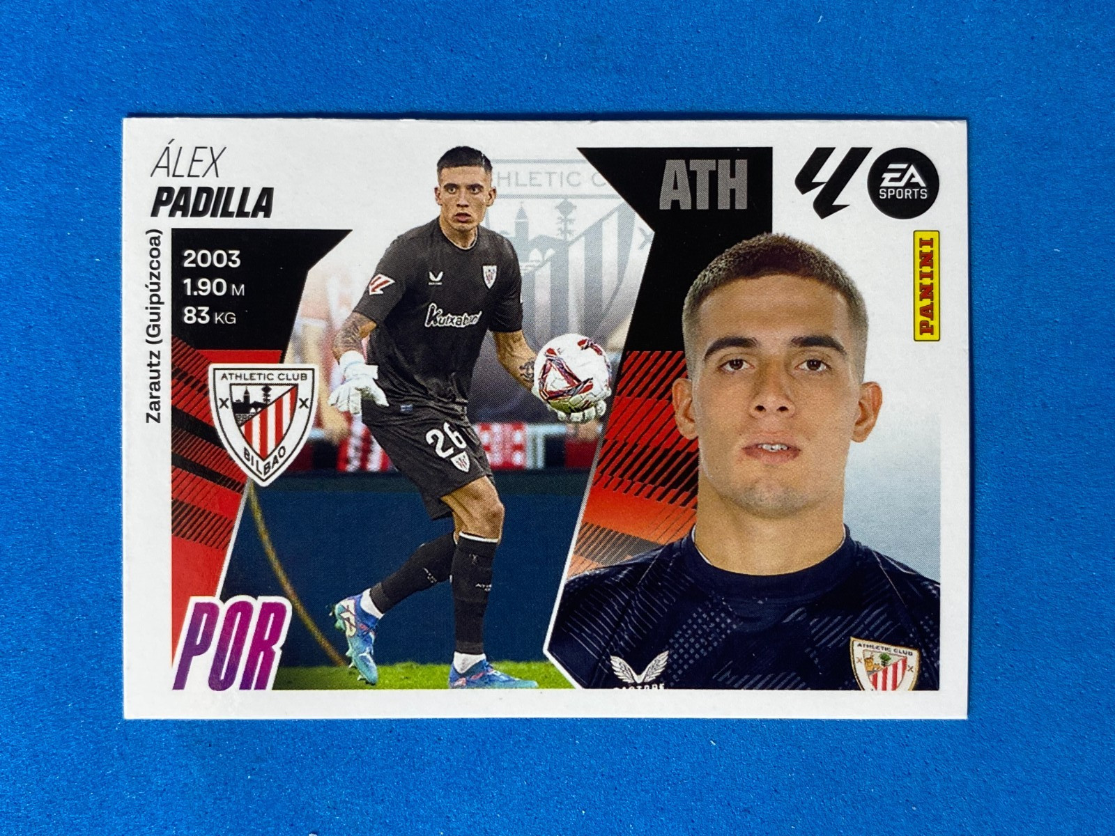 Panini La Liga ESTE 2025-26 2026 Stickers No. 44 Alex Padilla (Athletic Club) (4)