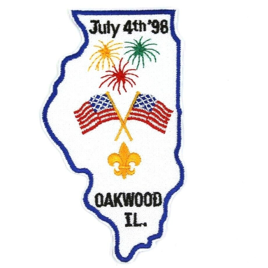 1998 July Fourth Patch Oakwood, Illinois Boy Scouts BSA