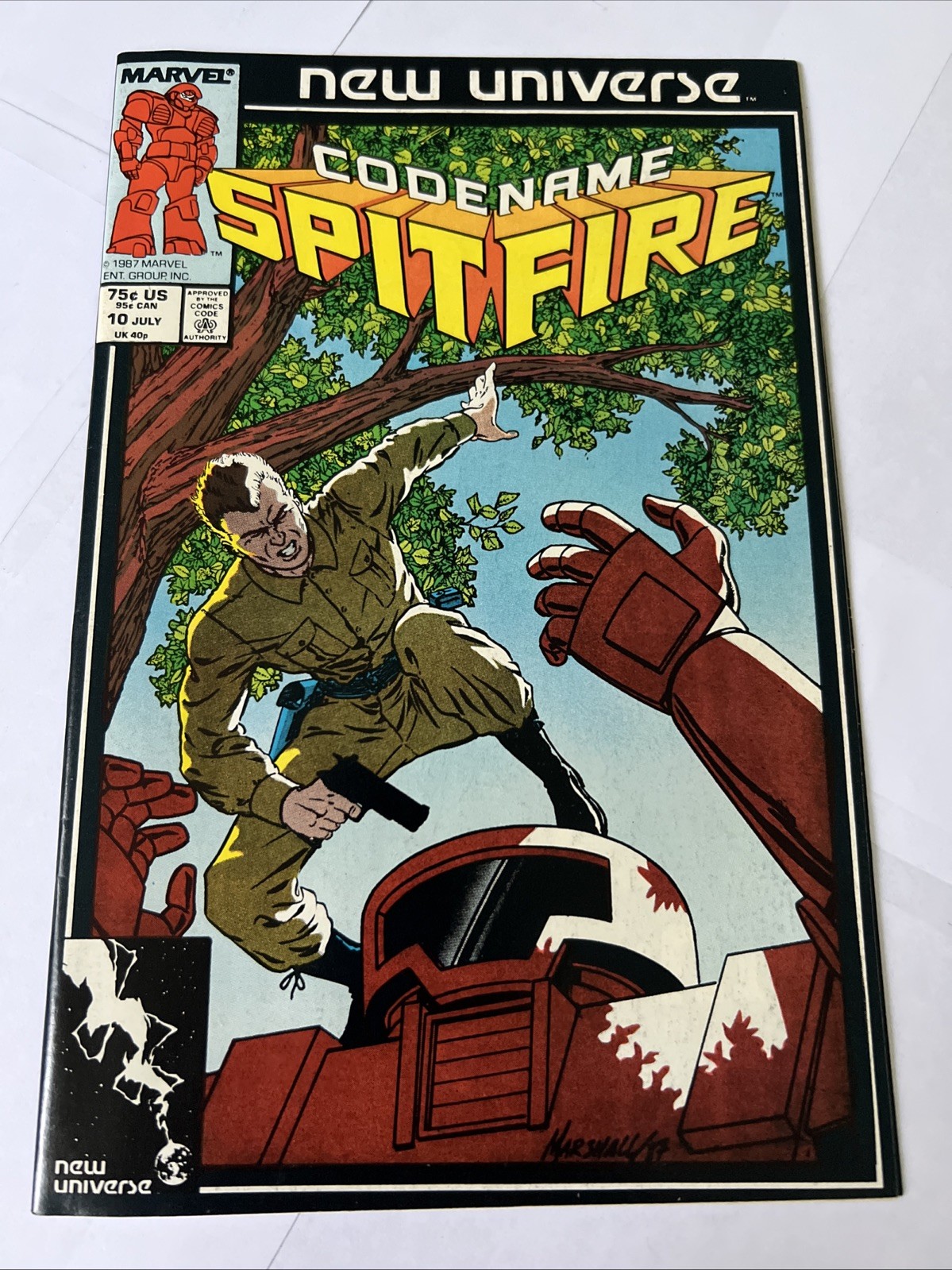 Codename Spitfire #10- 1987 Marvel Comics High Grade Comic Book -free shipping
