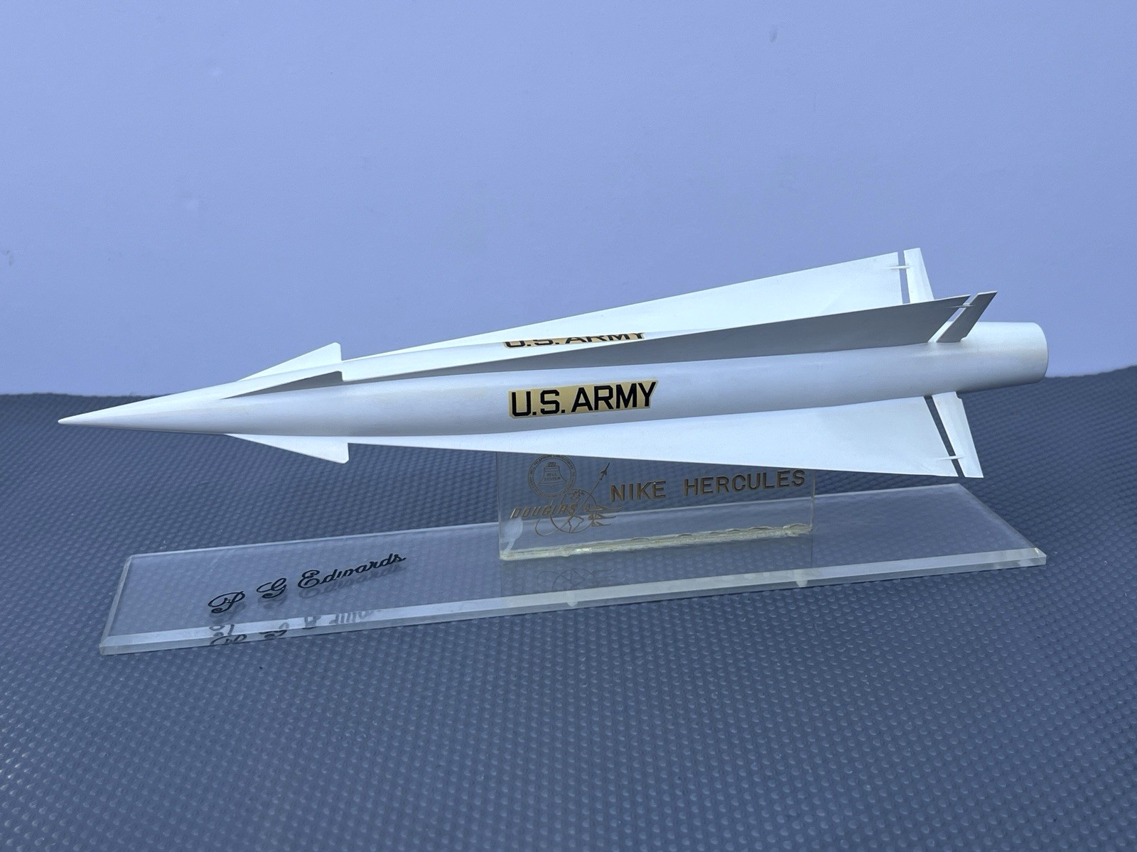 Rare Vintage Douglas Bell Laboratories Nike Hercules Missile Employee Desk Model
