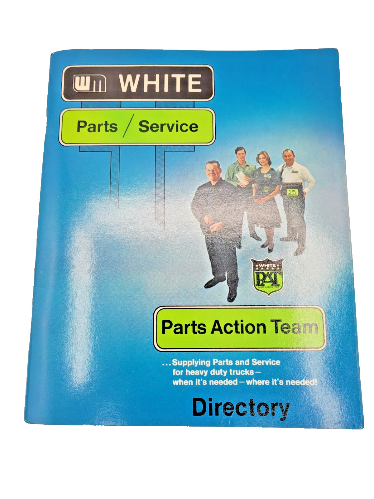 Vintage White Motor Truck Parts Service Directory Brochure Original