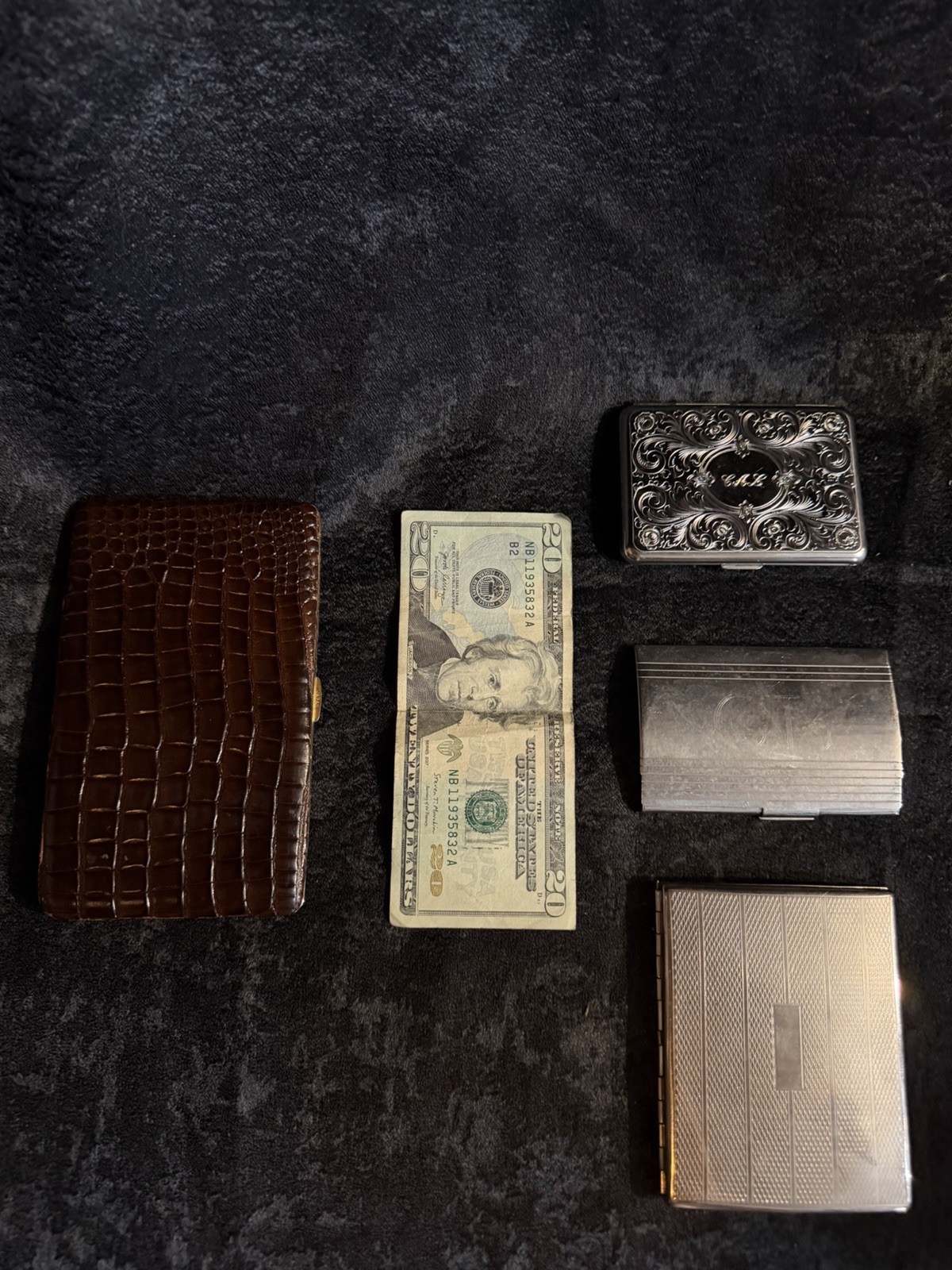 Vintage Cigarettes Cases Lot Of 4 