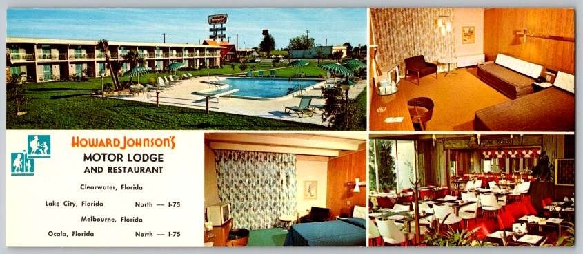 Melbourne Florida Howard Johnson\'s Motor Lodge & Restaurant Postcard