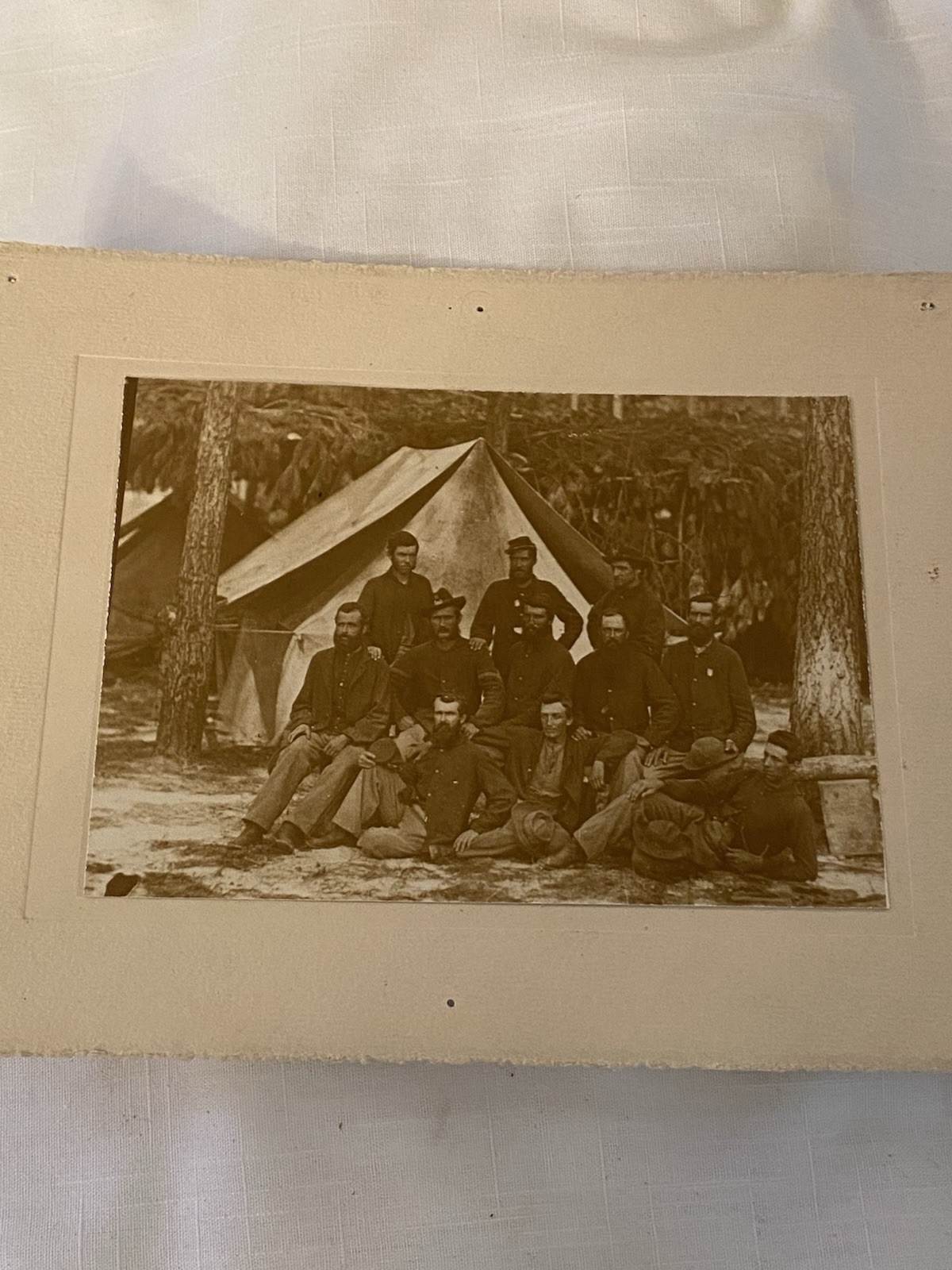 Photo:Petersburg Va 1864 Company B U.S. Engineer Battalion Civil War Group