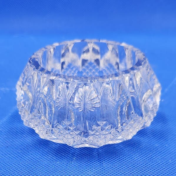 ANTIQUE EALY AMERICAN PATTERN GLASS SALT CELLAR 1914'S