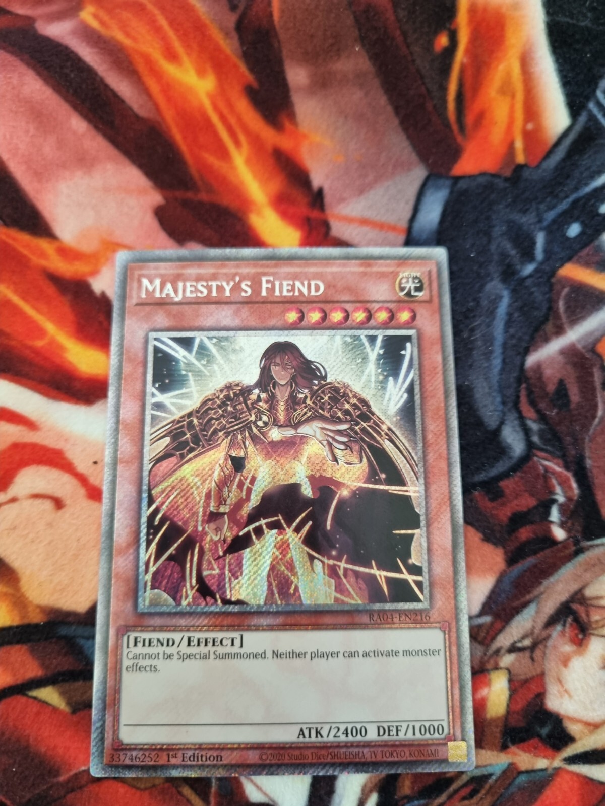 RA04-EN216 - Majesty\'s Fiend - Platinum Secret Rare : 1st Ed