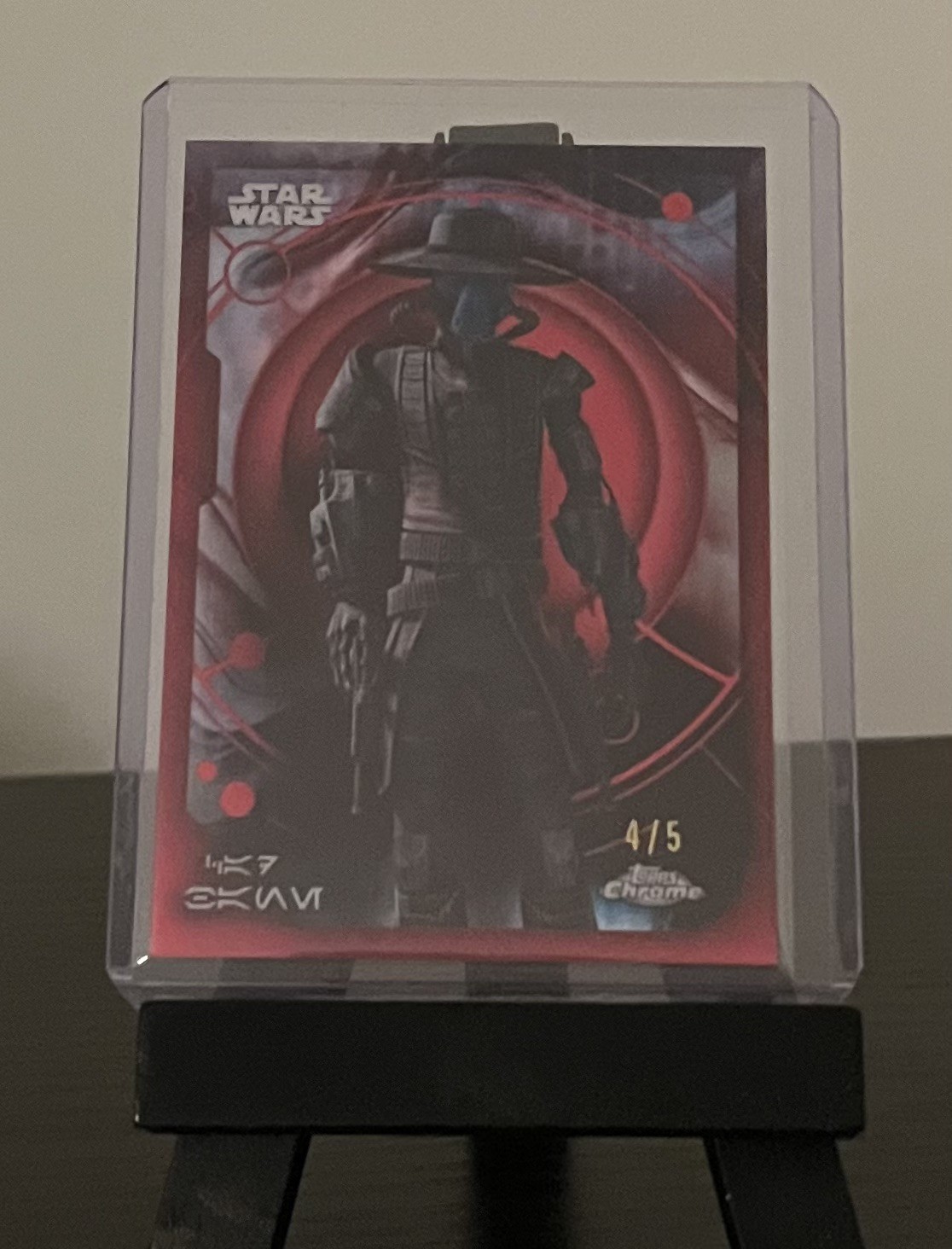 2026 Topps Star Wars Chrome Cad Bane /5 True Red