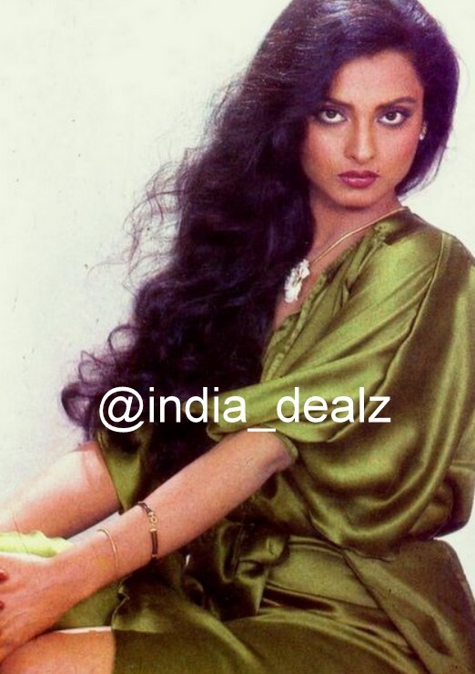 Bollywood Actress Rekha Photo Color Photograph Fine Collectible Art Retro India
