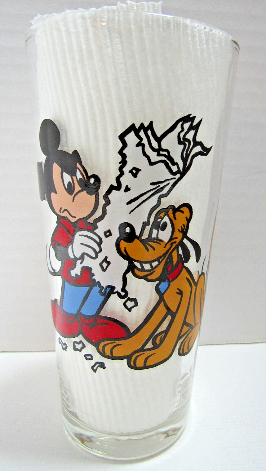 VTG 1978 MICKEY & PLUTO PEPSI COLLECTOR SERIES GLASS 