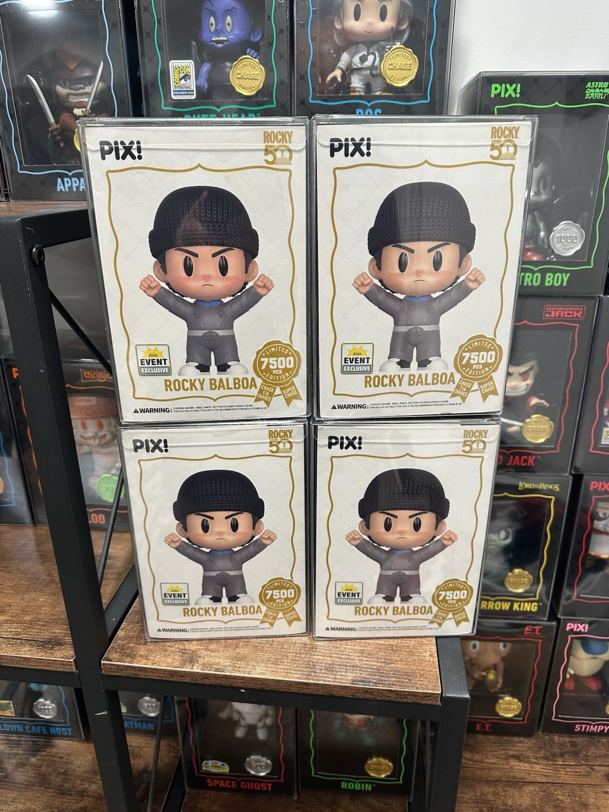 SDCC 2026 Shared Thrilljoy PIX Rocky Balboa LE 7500 Mint W/ case And Sleeve