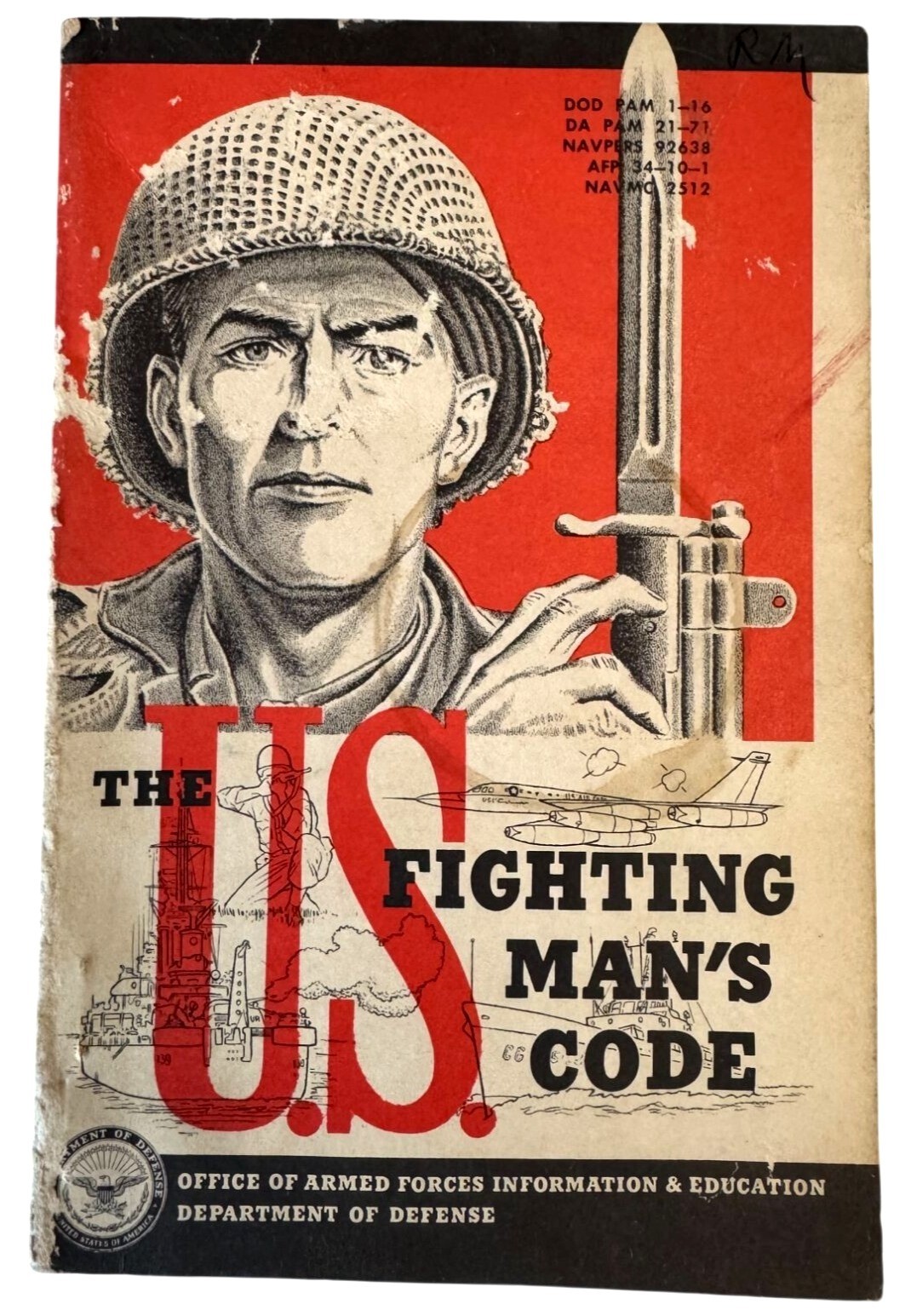 The U.S. Fighting Man's Code 1959 | Vintage DOD Pamphlet Code of Conduct