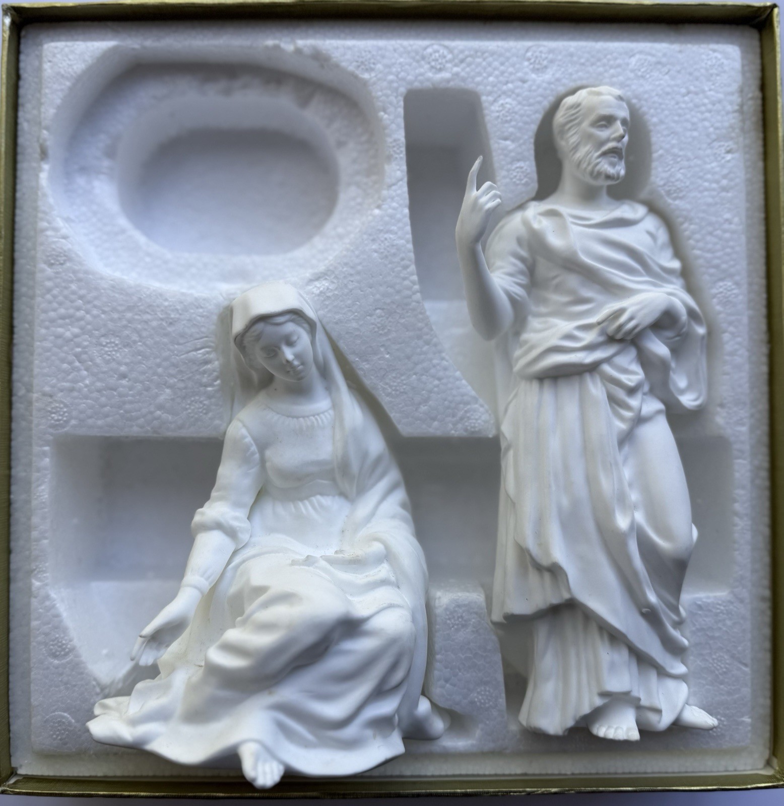Lenox Renaissance Nativity The Holy Family 1991 Joseph And Mary, No Baby Jesus
