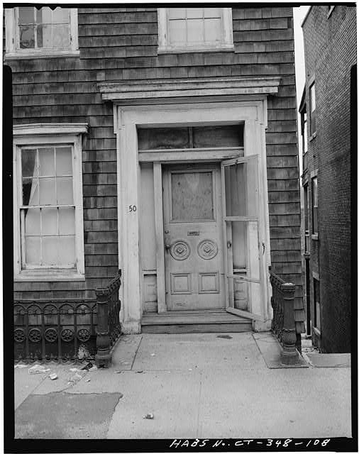 Norwich CT Washington Street Historic District 50 Washington St Entrance 1900s