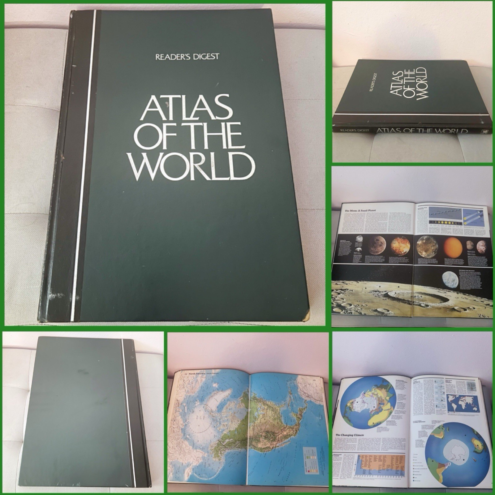Vintage Reader’s Digest Atlas Of The World Book 1987 Hardcover