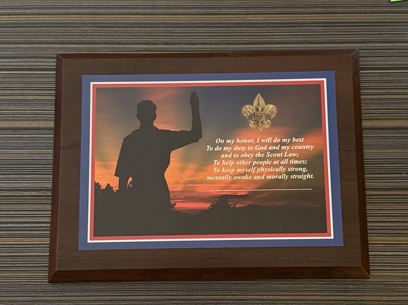 Boy Scouts Of America Scout Oath Plaque BSA New Discontinued 