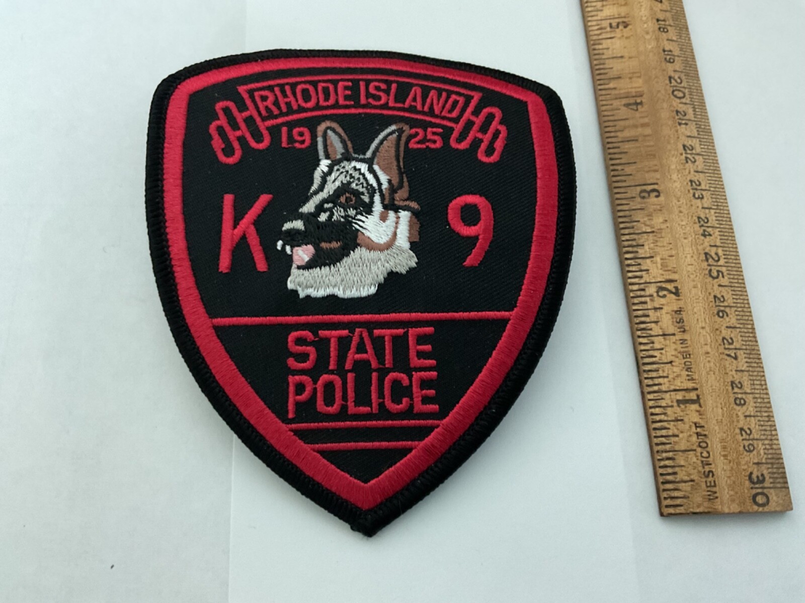 Rhode Island  State Police K-9 new  collectable patch full size