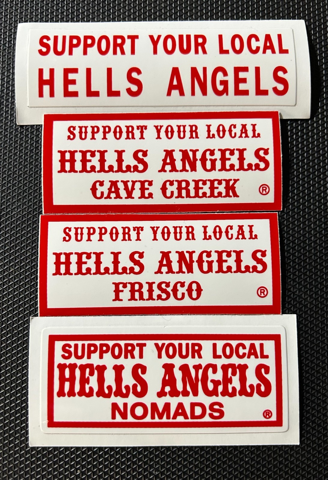 RARE NOS HELLS ANGELS SUPPORT STICKERS 