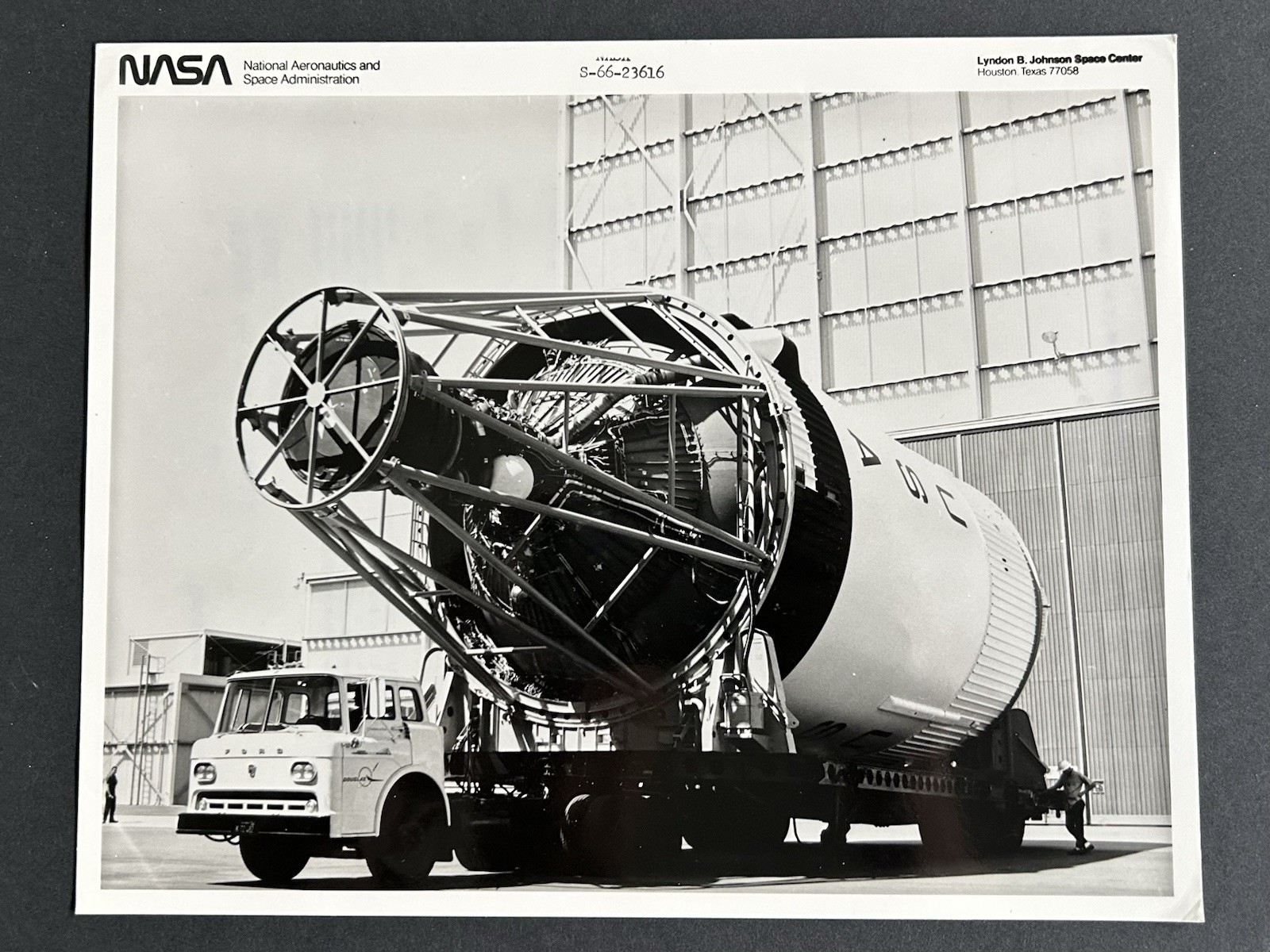 1966 NASA Saturn S-IVB Rocket Press Photo