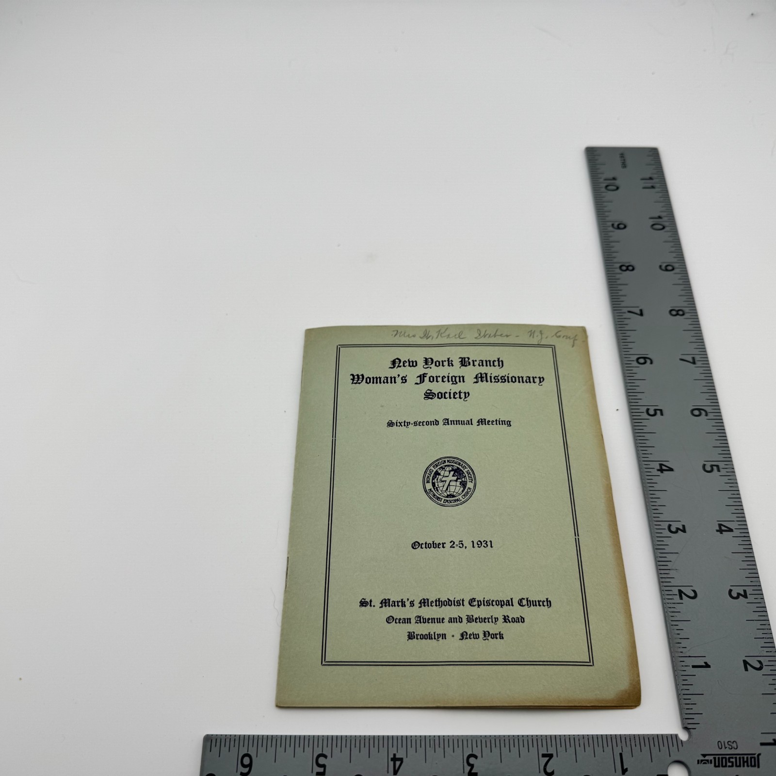 1931 Woman's Foreign Missionary Society Annual Meeting Brooklyn NY Methodist